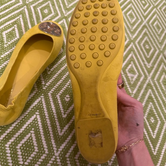 Tory Burch Yellow Ballet Flats - Picture 5 of 7